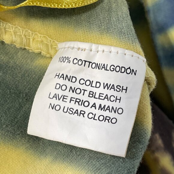 Romeo and Juliet Couture Maxi Skirt Size Large Broomstick Tie Dye Yellow Blue - Picture 5 of 7